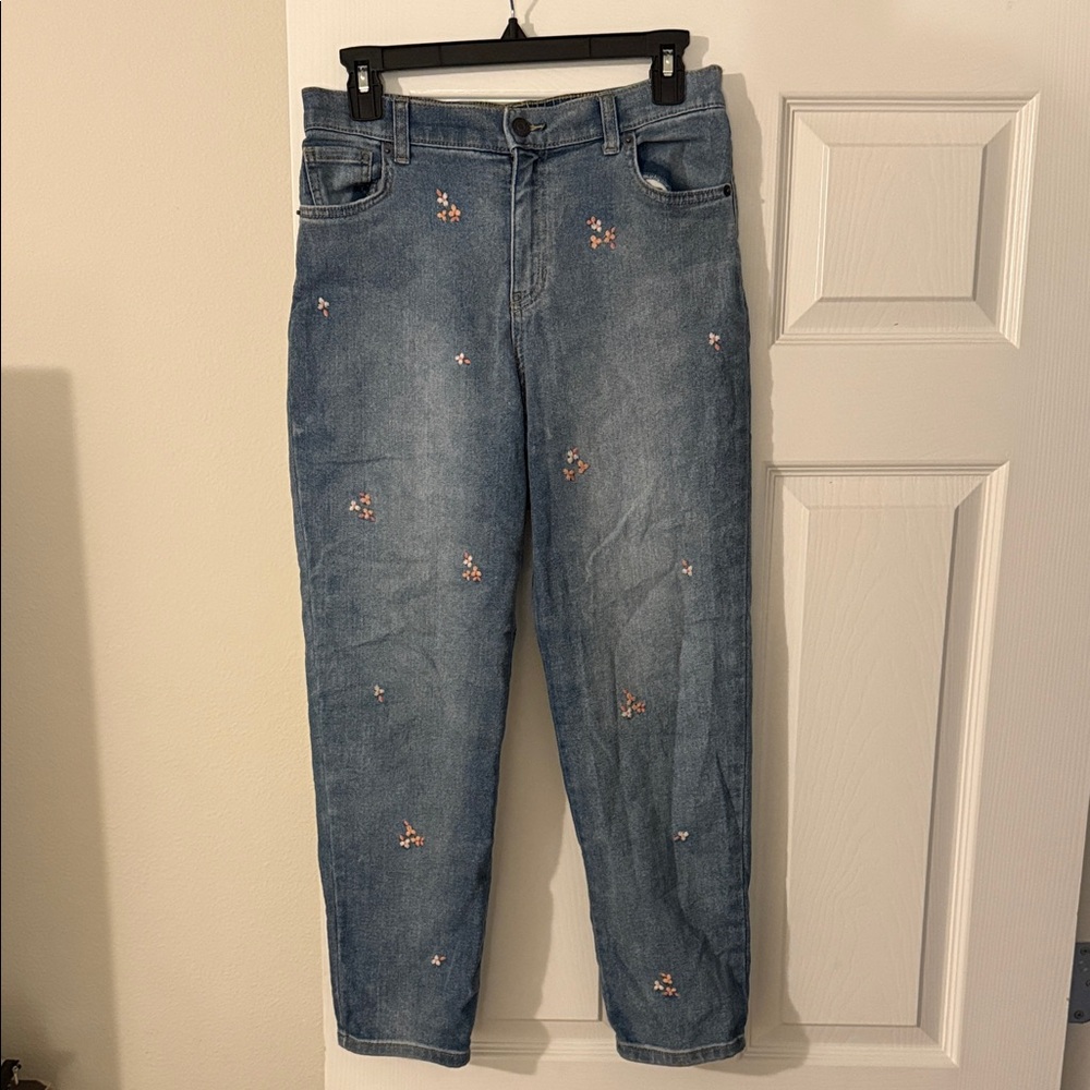 Embroidered Blue Jeans